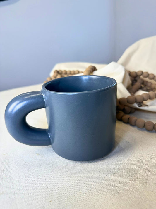 Taza de Cerámica estilo Nórdico Minimalista 350ML Gris
