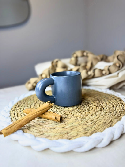 Taza de Cerámica estilo Nórdico Minimalista 350ML Gris