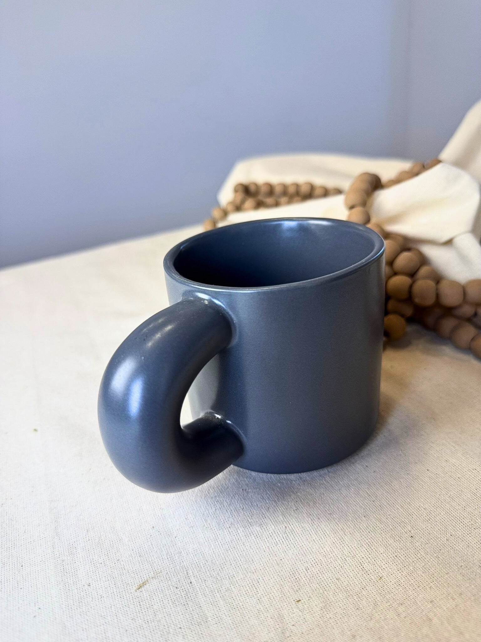 Taza de Cerámica estilo Nórdico Minimalista 350ML Gris