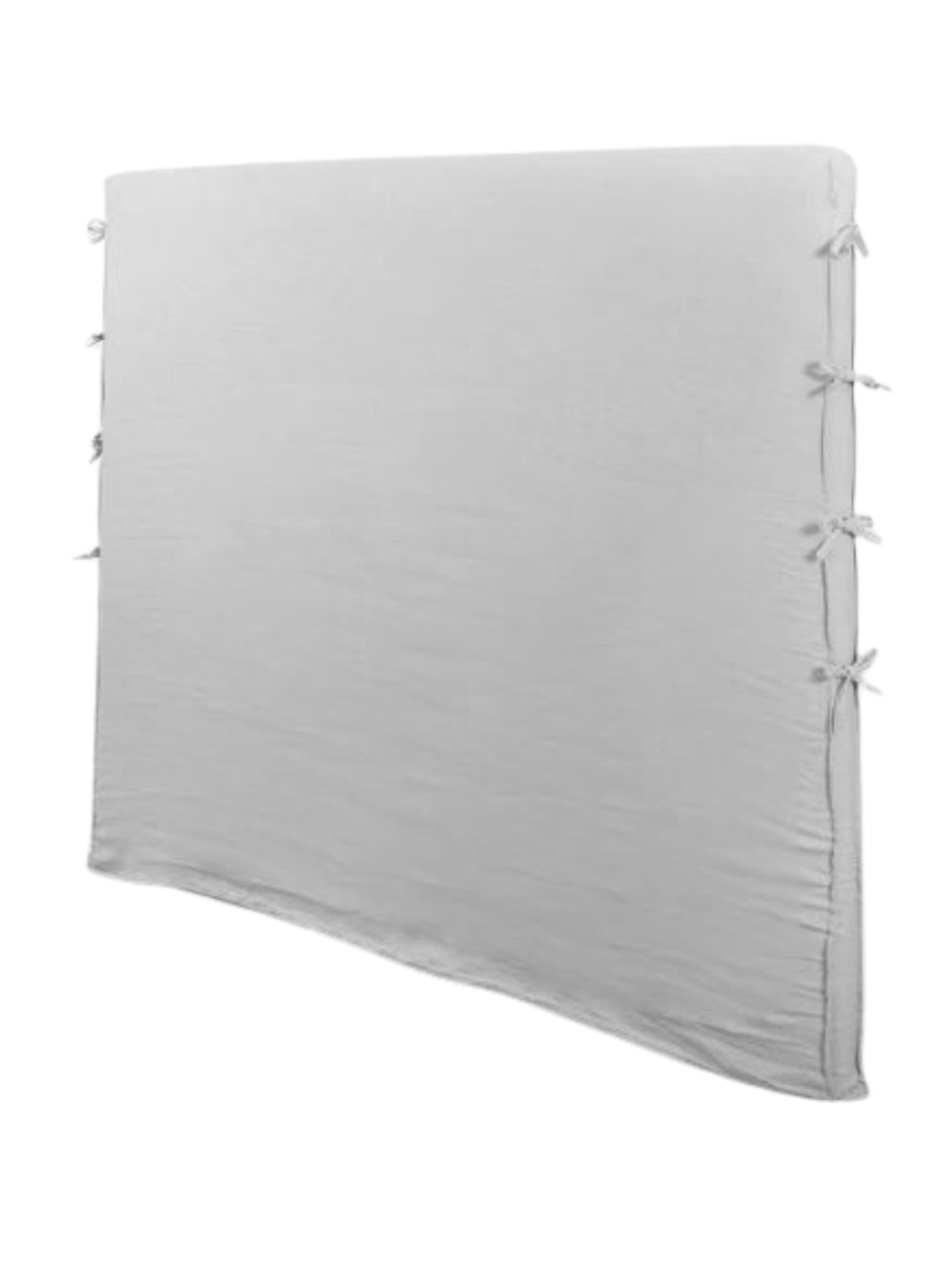 Respaldo de Cama Reversible – Modelo Amarra en Lino Culla color Gris