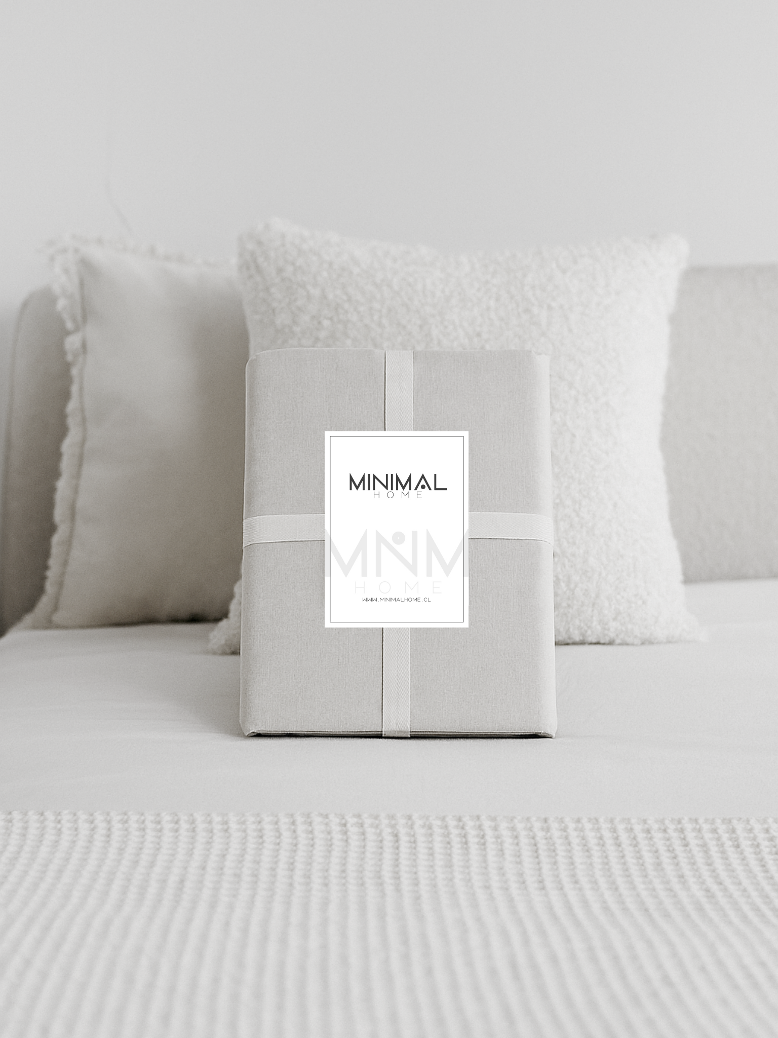Respaldo de Cama Reversible – Modelo Amarra en Lino Culla color Gris