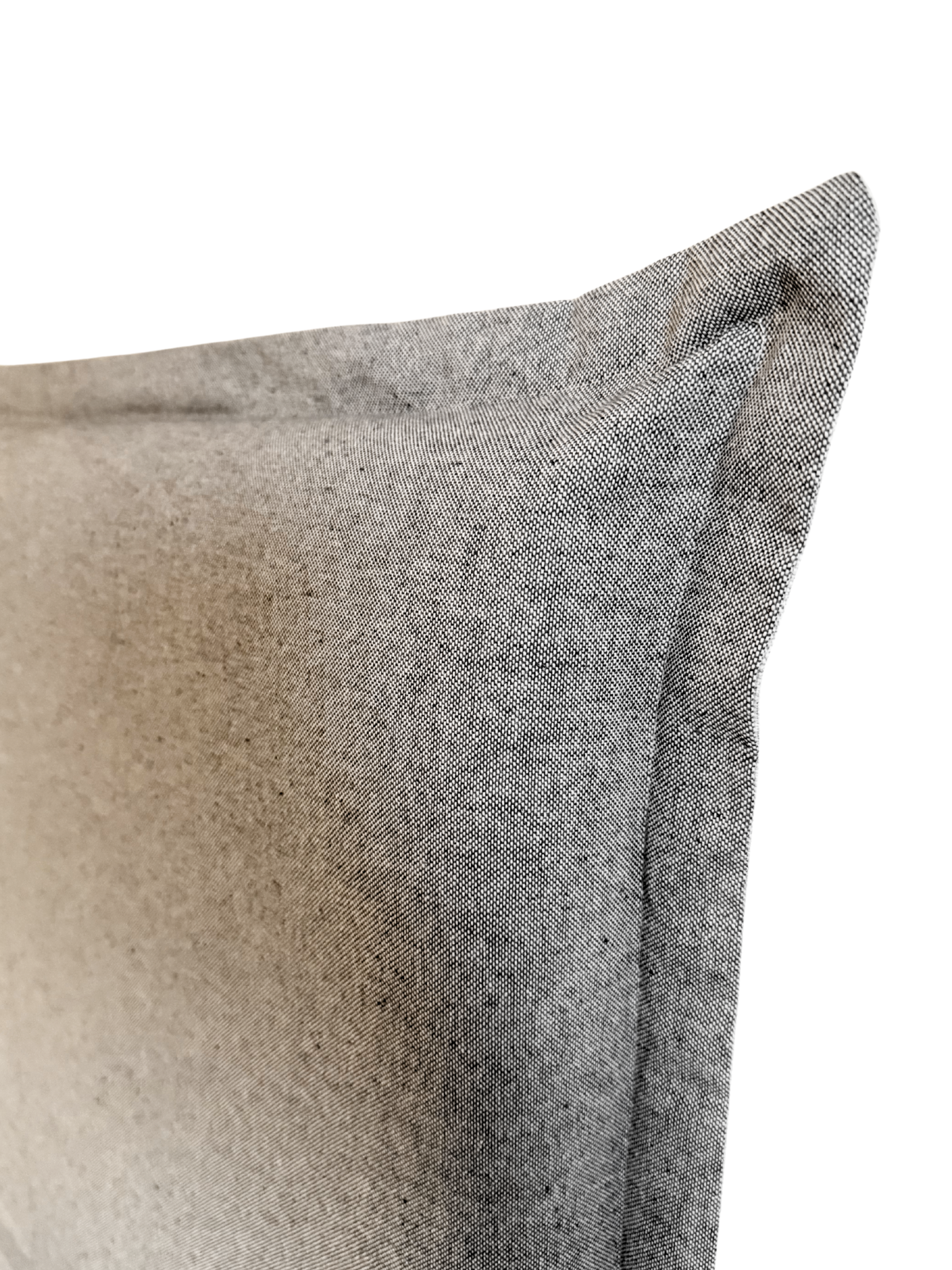 Respaldo de Cama con Funda Intercambiable y Reversible – Modelo Pestaña en Lino Culla Gris Medio & Greige