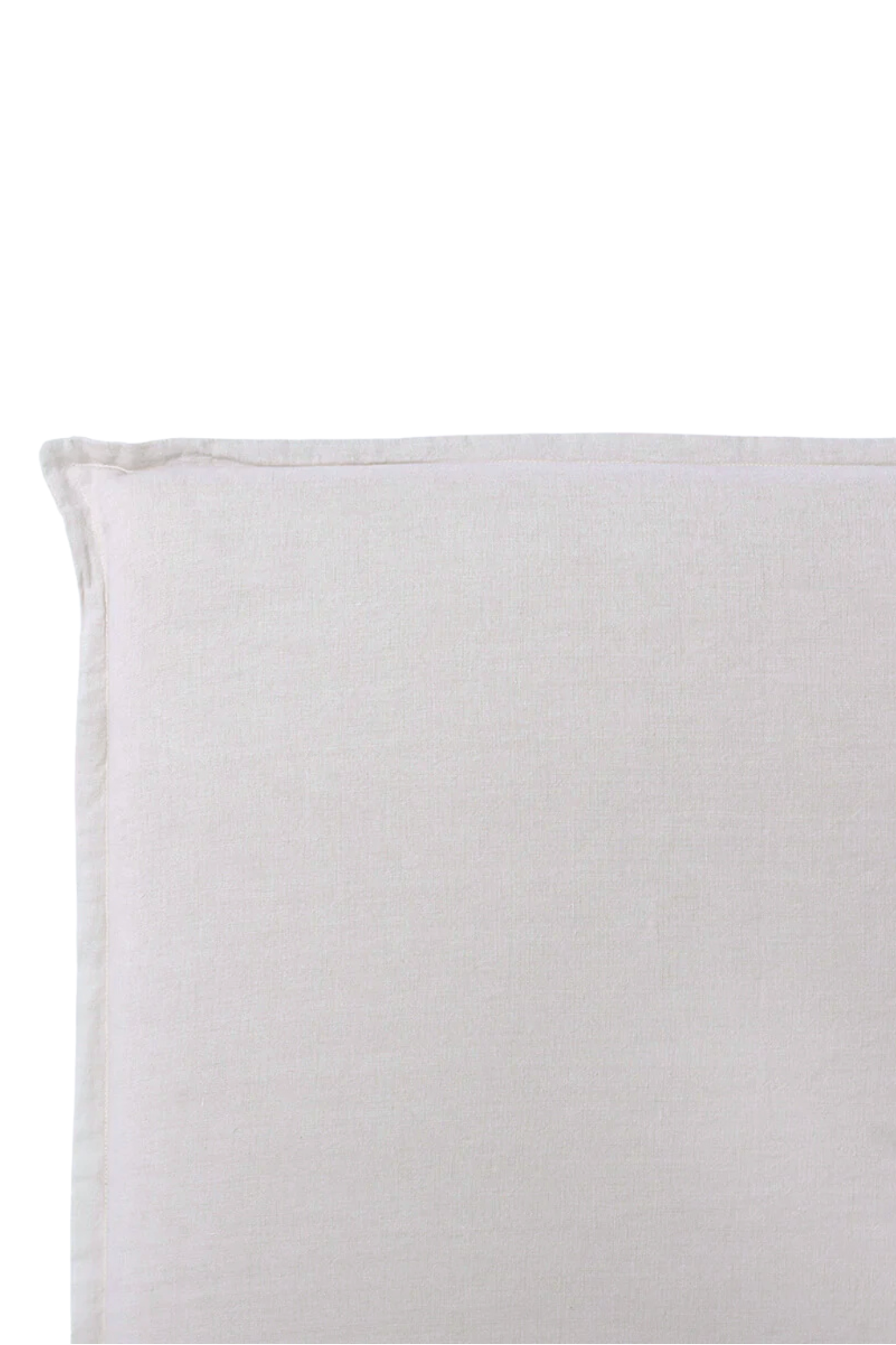 Respaldo de Cama con Funda Intercambiable  – Modelo Pestaña en Lino Francés 100% Natural