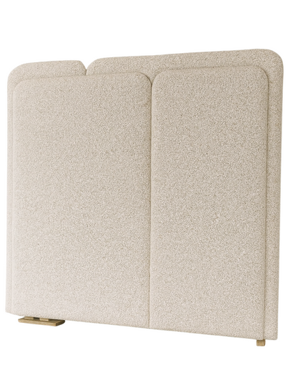 Respaldo de Cama Asimétrico Aurora Bouclé