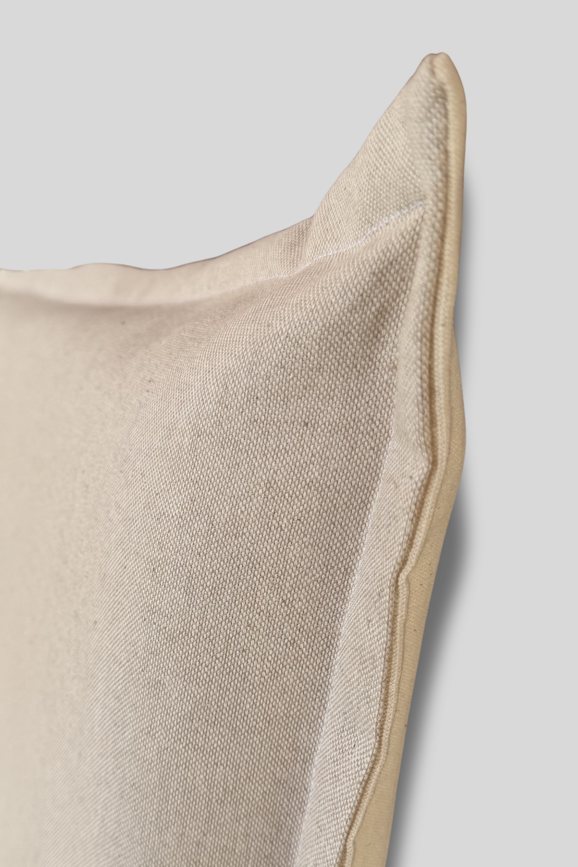 Respaldo de Cama con Funda Intercambiable y Reversible – Modelo Pestaña en Lino Taupe & Beige