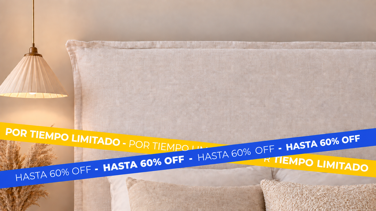 Respaldo de lino con cintas Cyber: hasta 60% OFF por tiempo limitado